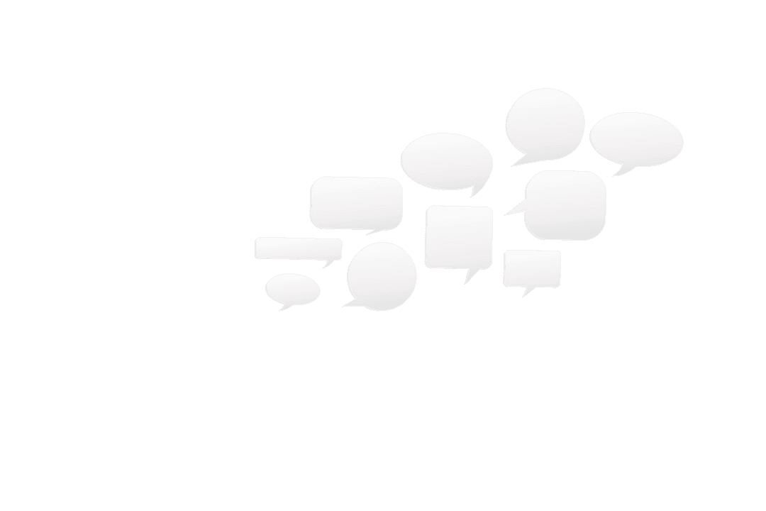 Speech Bubbles on Transparent Background for Creative Designs