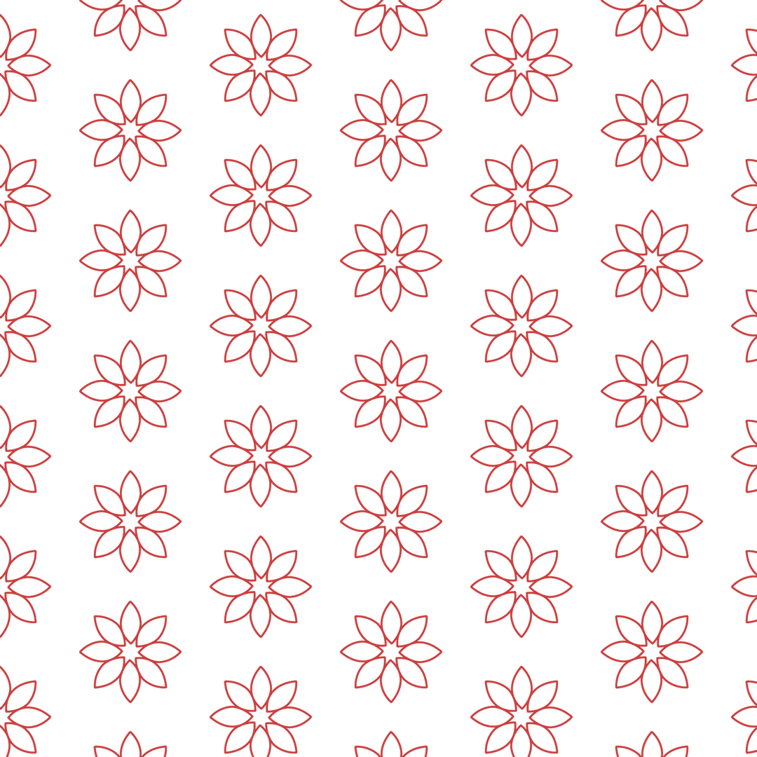red repeated floral pattern on transparent background vector art - Download Free Stock Images Pikwizard.com