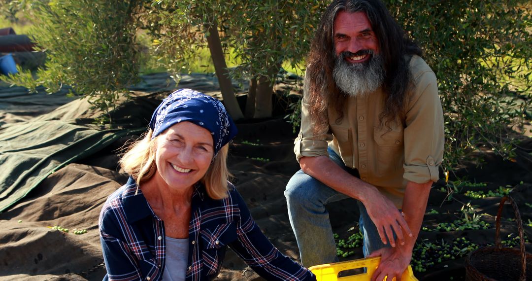 Smiling Teamwork in Sustainable Gardening Setting