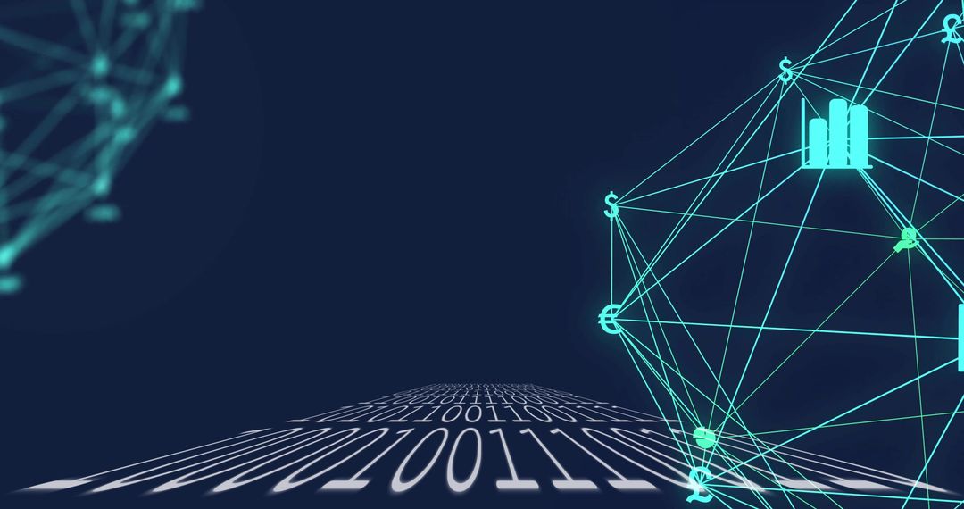 Financial Data Sphere and Binary Code in Digital Space