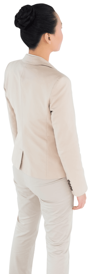 Professional Asian Businesswoman on Transparent Background for Digital Projects