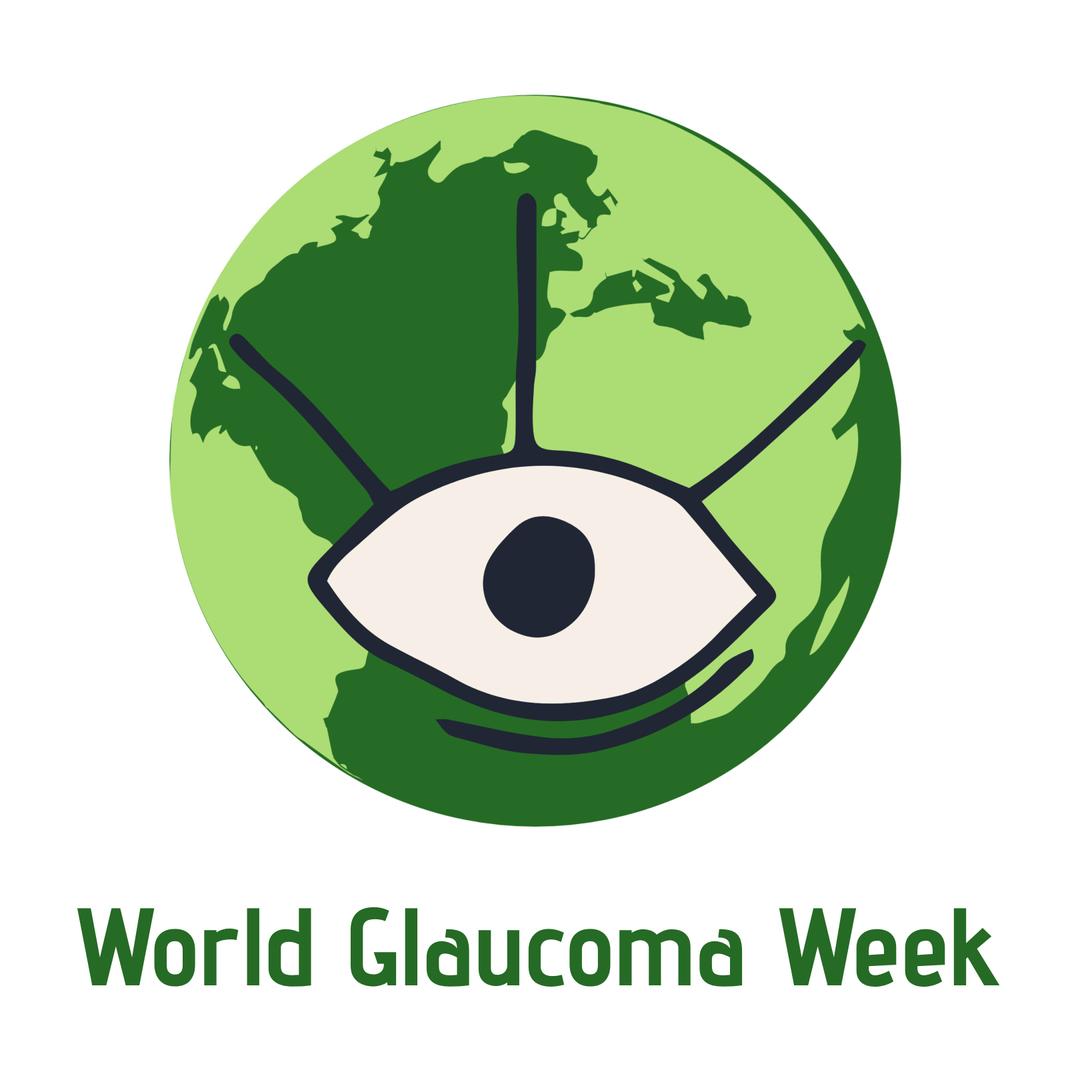 World Glaucoma Week Awareness Globe with Eye Illustration - Download ...