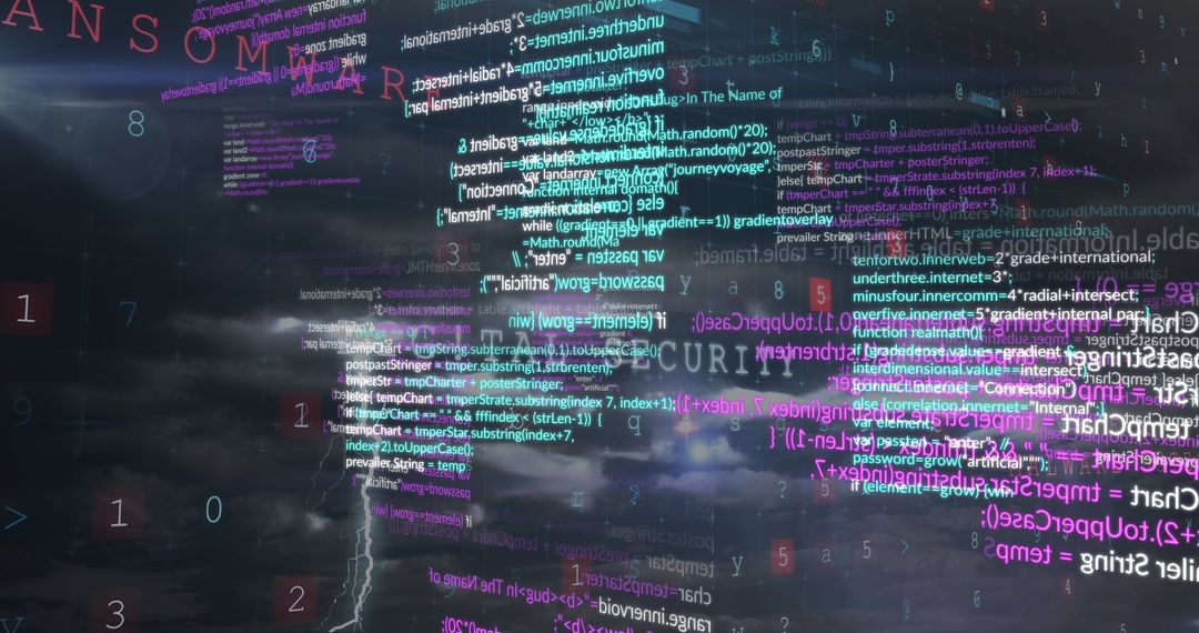 Futuristic Digital Data Stream with Floating Code - Free Images, Stock Photos and Pictures on Pikwizard.com