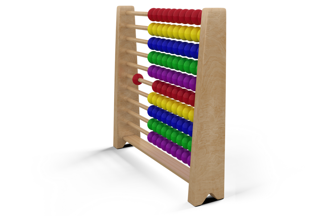 Wooden Counting Frame Abacus on Transparent Background Educational Tool - Download Free Stock Images Pikwizard.com