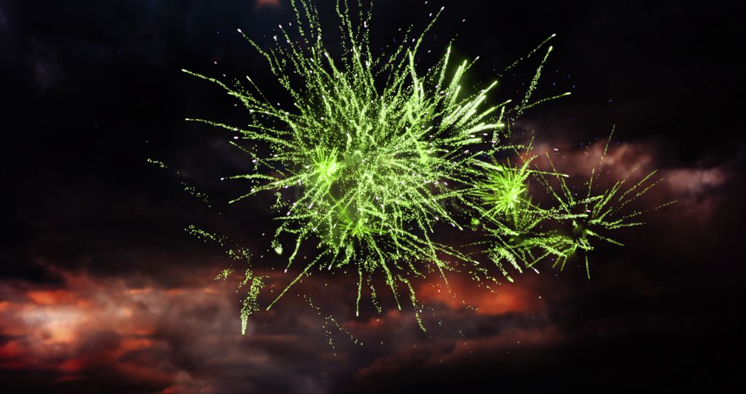 St. Patrick's Day Celebrations with Festive Fireworks Display