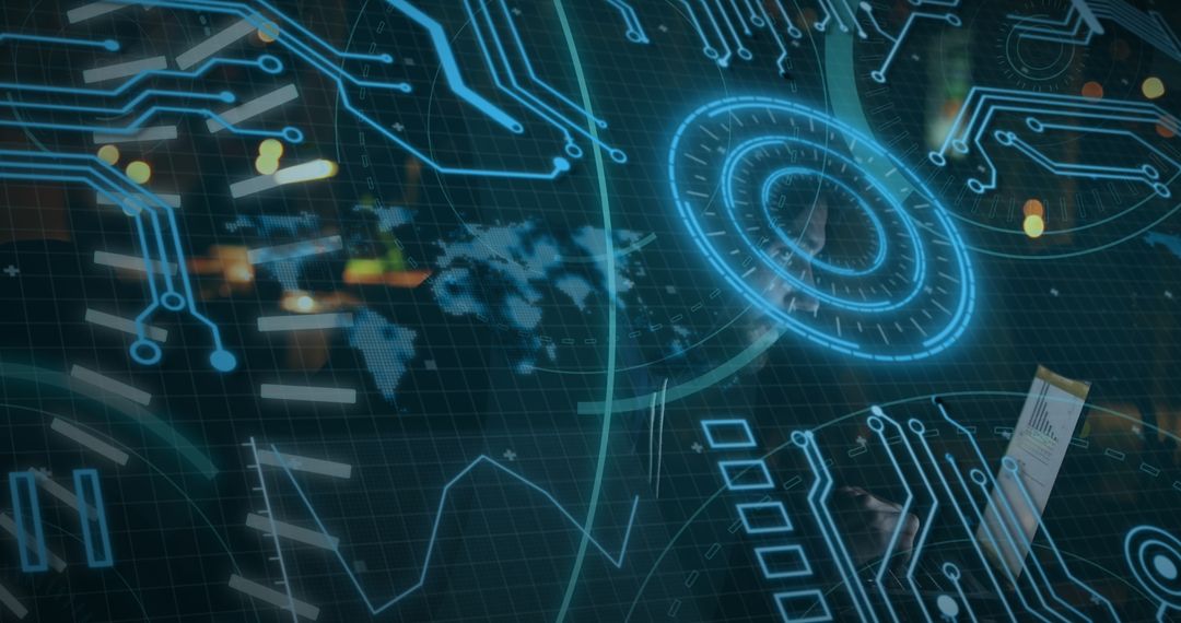 Futuristic Digital Network and Global Connectivity Background