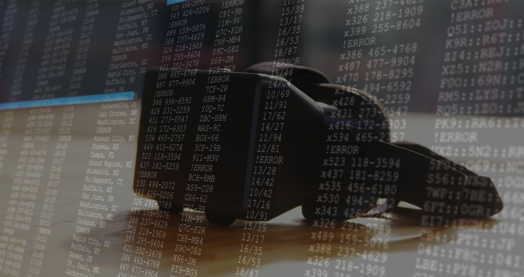 Digital Interface with VR Headset Represents I.T. Innovation