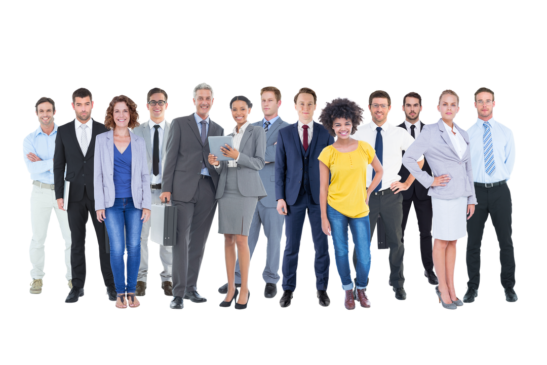 Diverse Professionals Smiling on Transparent Background - Download Free Stock Images Pikwizard.com