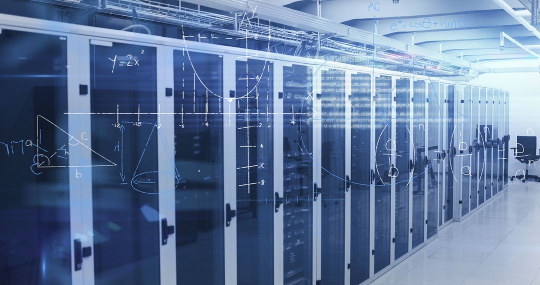 Digital Network with Mathematical Overlay in Server Room