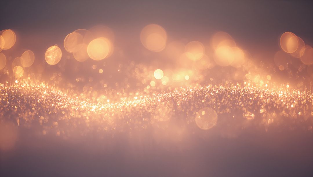 Golden bokeh glitter ridge shimmering macro background for festive sparkle and luxury
