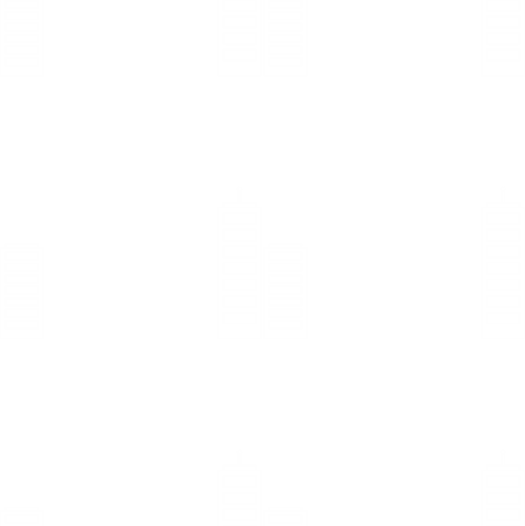 White Building Icon Pattern on Transparent Background