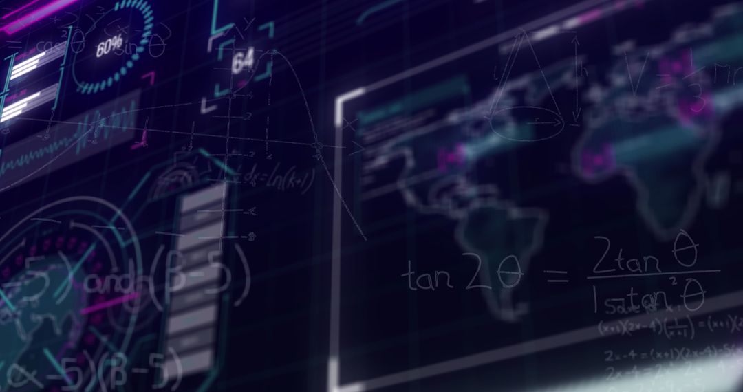 Digital Data Processing with Global Connectivity Visuals