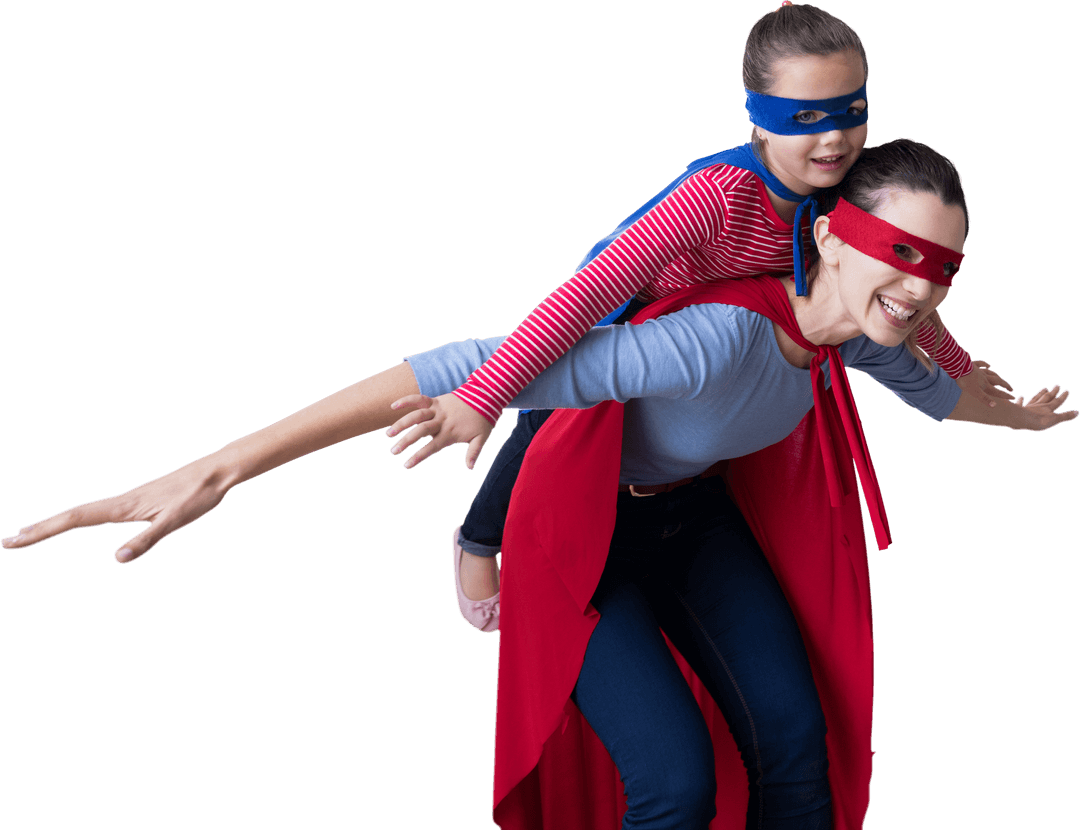 Transparent Superhero Playtime Encourages Imaginative Bonding Experience