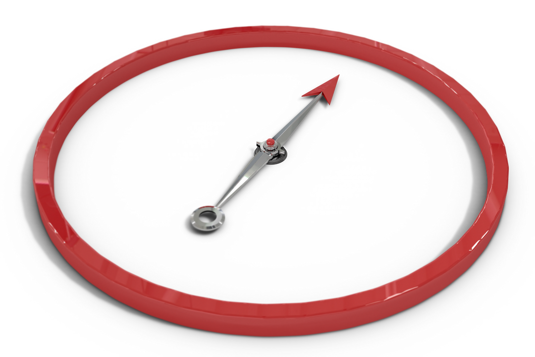 Red Compass Icon with Transparent Background for Navigation Graphics - Download Free Stock Images Pikwizard.com