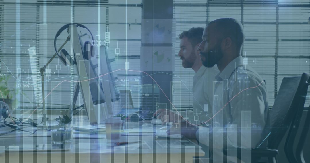 Business Growth and Teamwork in Modern Office with Digital Innovation