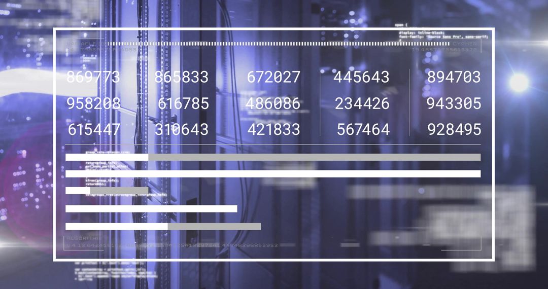 Futuristic Data Visualization in Server Room Environment