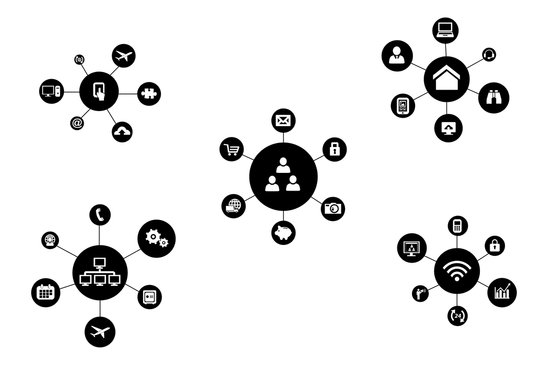 Transparent Network Connections with Digital Icons
