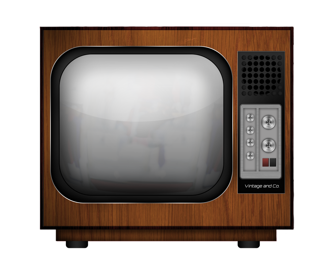 Retro Television Set Illustration on Transparent Background - Download Free Stock Images Pikwizard.com