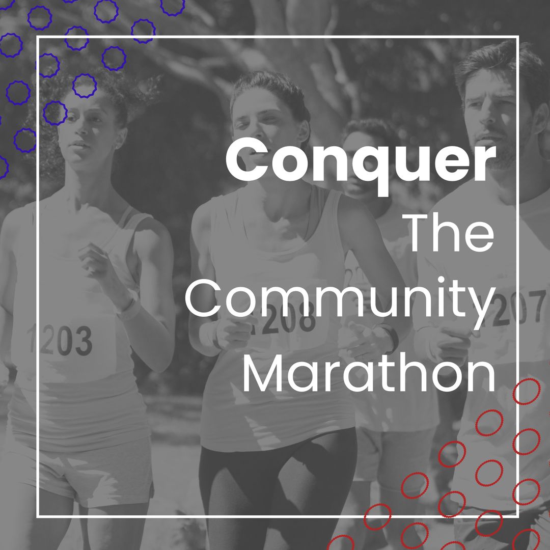 Runners in Action at Community Marathon Event