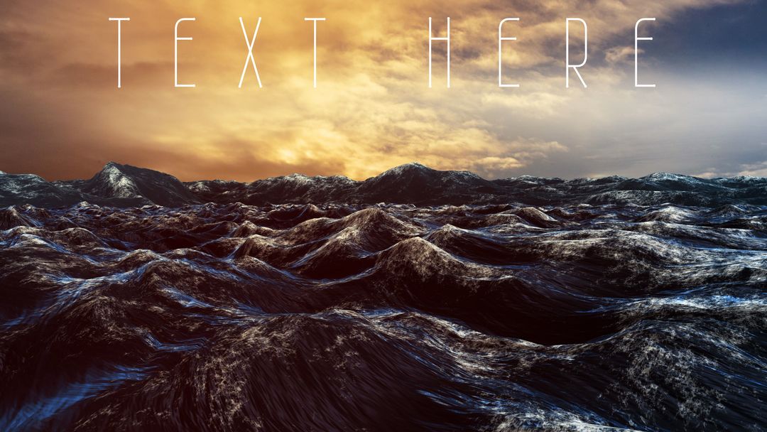 Dramatic Seascape at Sunset with Majestic Waves