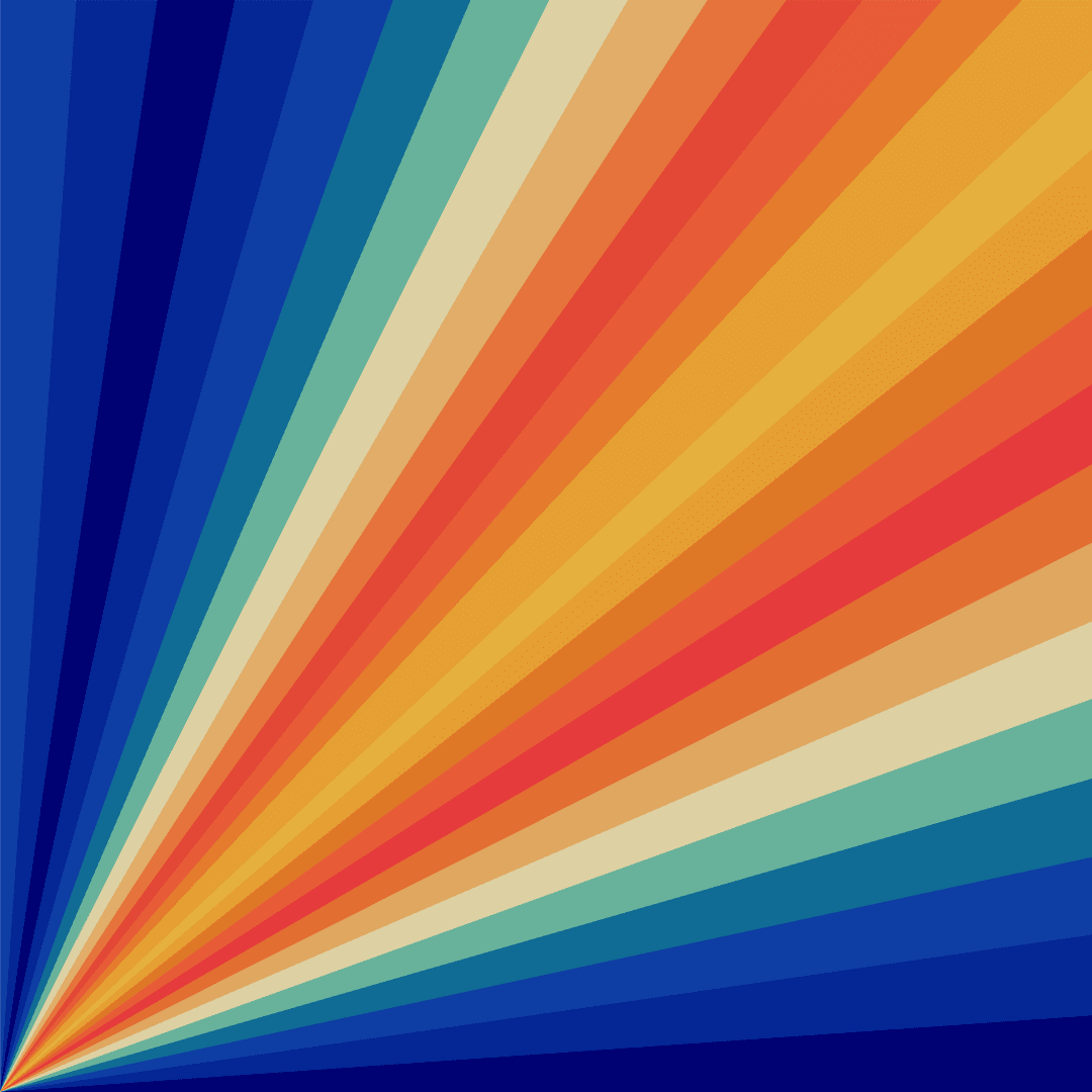 Transparent Retro Rainbow Stripes With Citrus Colors Vector