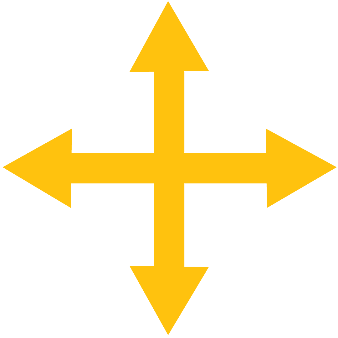 Yellow Crossed Directional Arrows on Transparent Background - Download Free Stock Images Pikwizard.com