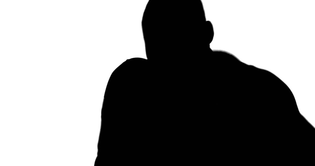 Silhouette of Person Cast in Shadow on White Background - Free Images, Stock Photos and Pictures on Pikwizard.com