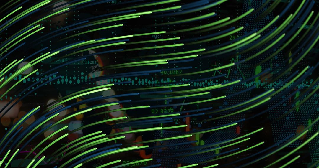 futuristic digital data visualization with dynamic lines - Free Images, Stock Photos and Pictures on Pikwizard.com