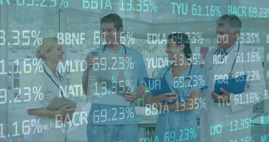 Healthcare Team Collaboration with Technology Data Overlay
