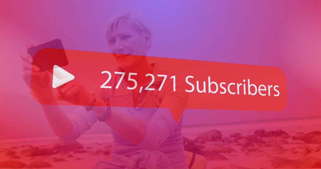 Tech-Savvy Adventurer at Beachfront with Subscriber Graph