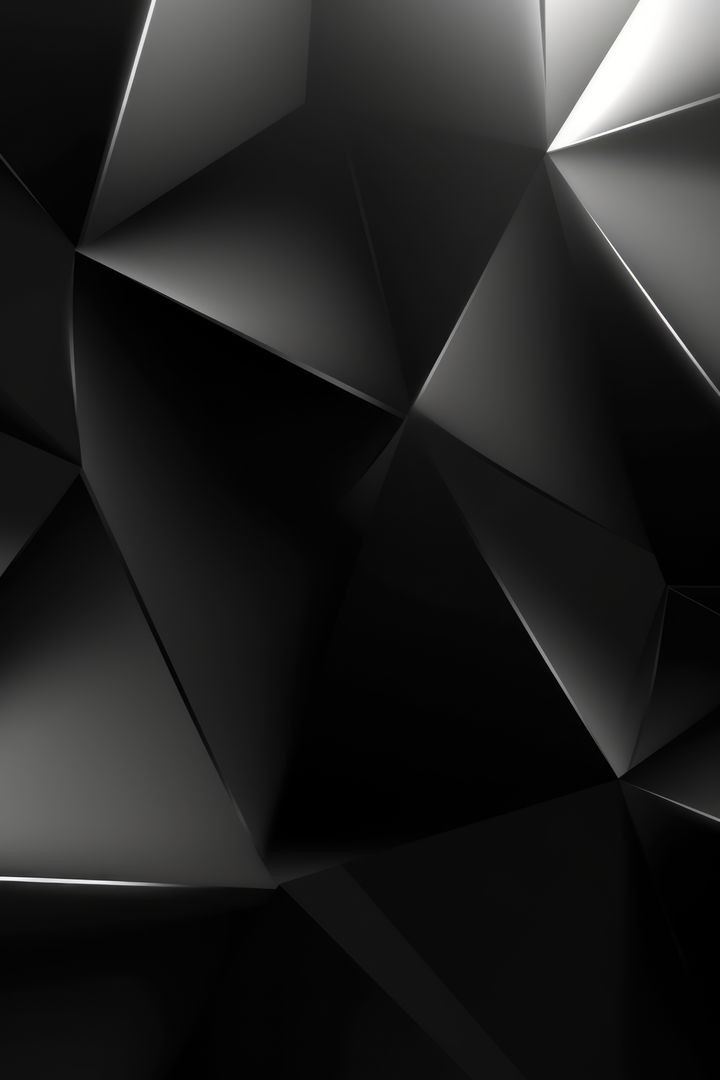 Black 3d angular shapes, created using generative ai technology - Free Images, Stock Photos and Pictures on Pikwizard.com