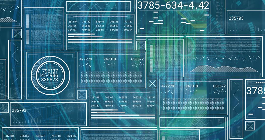 Binary Code and Digital Data Background with Technological Elements - Free Images, Stock Photos and Pictures on Pikwizard.com
