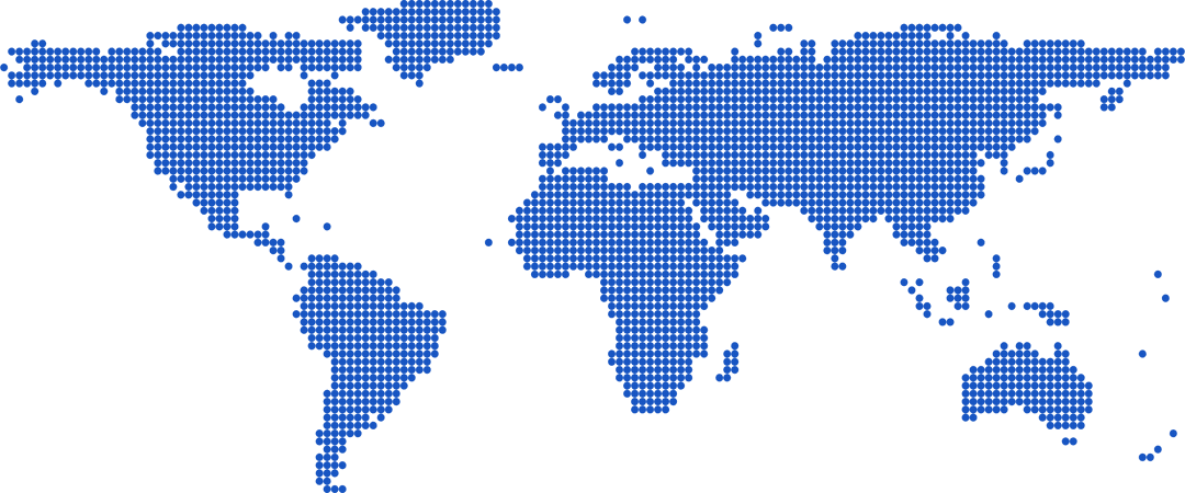 Transparent Blue World Map Silhouette with Continents Shapes