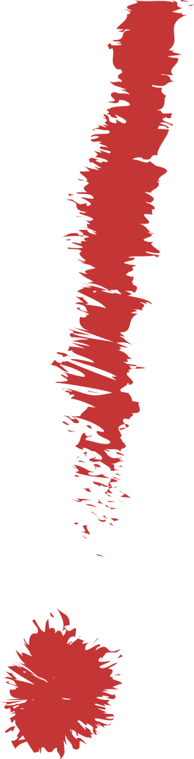 Abstract Red Strokes on Transparent Canvas