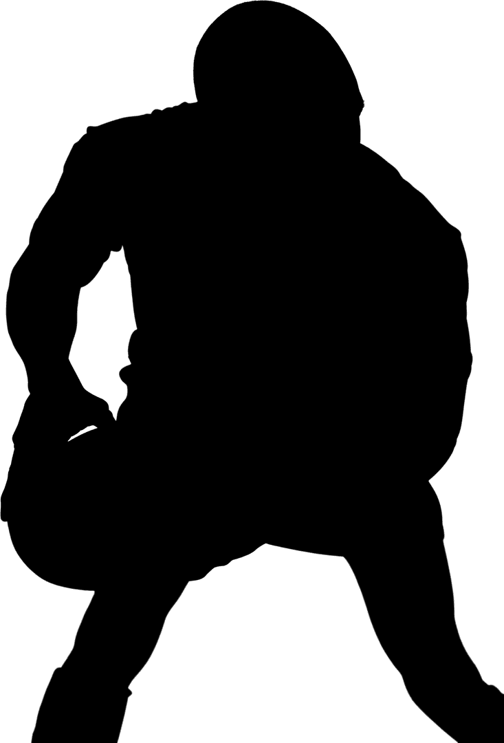 Transparent Silhouette of Basketball Player in Action