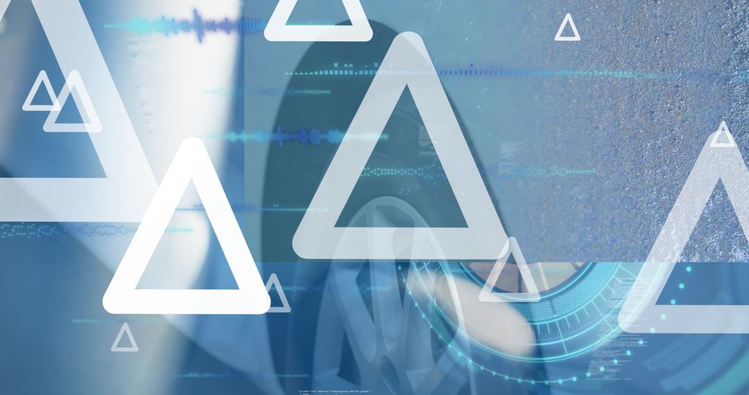 Futuristic Digital Effects on Car Display