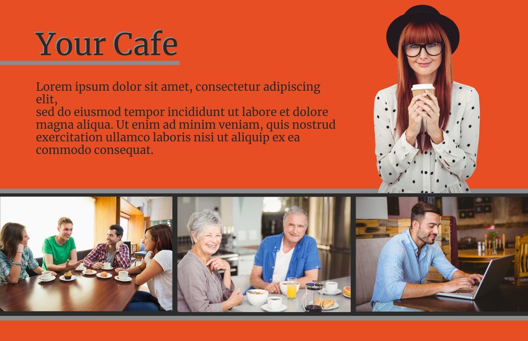 Welcoming Cafe Atmosphere with Diverse Community Enjoying Coffee