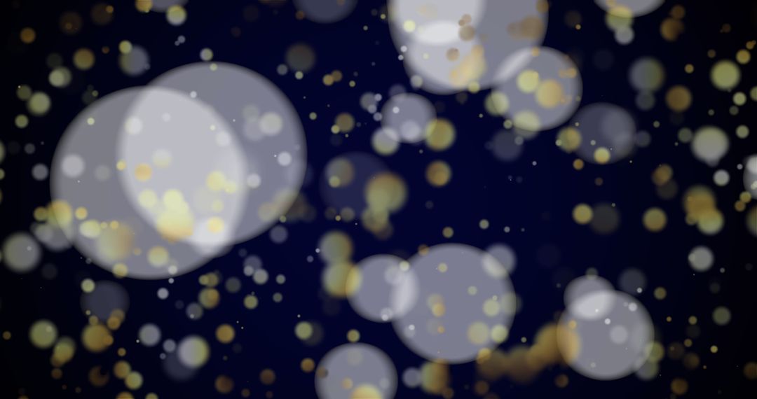 Festive Bokeh Light Effect on Dark Background