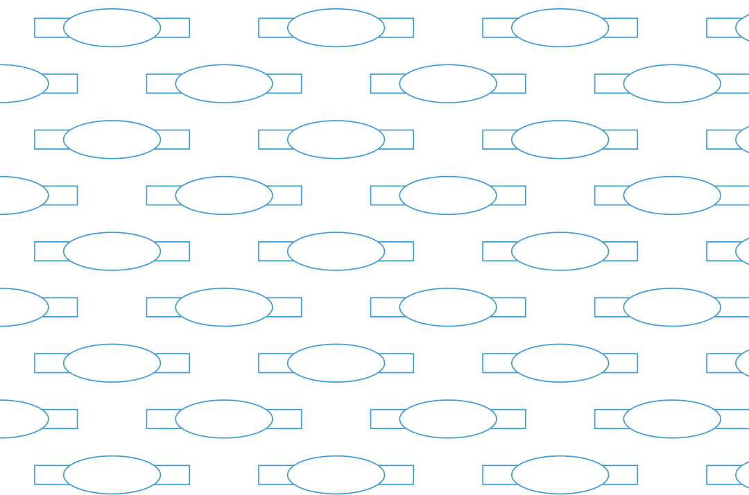 Seamless Blue Outline Labels Pattern on Transparent Background