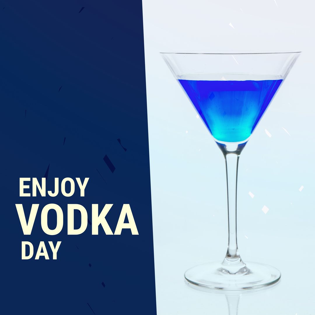 Composition of vodka day text over drink - Download Free Stock Templates Pikwizard.com