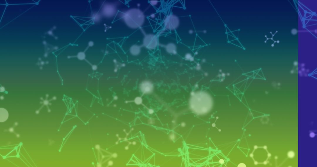 Abstract Network and Connections on Gradient Background
