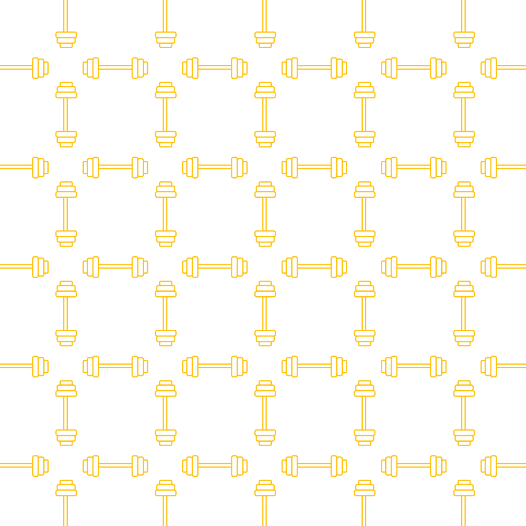 Yellow Weights Pattern on Transparent Background