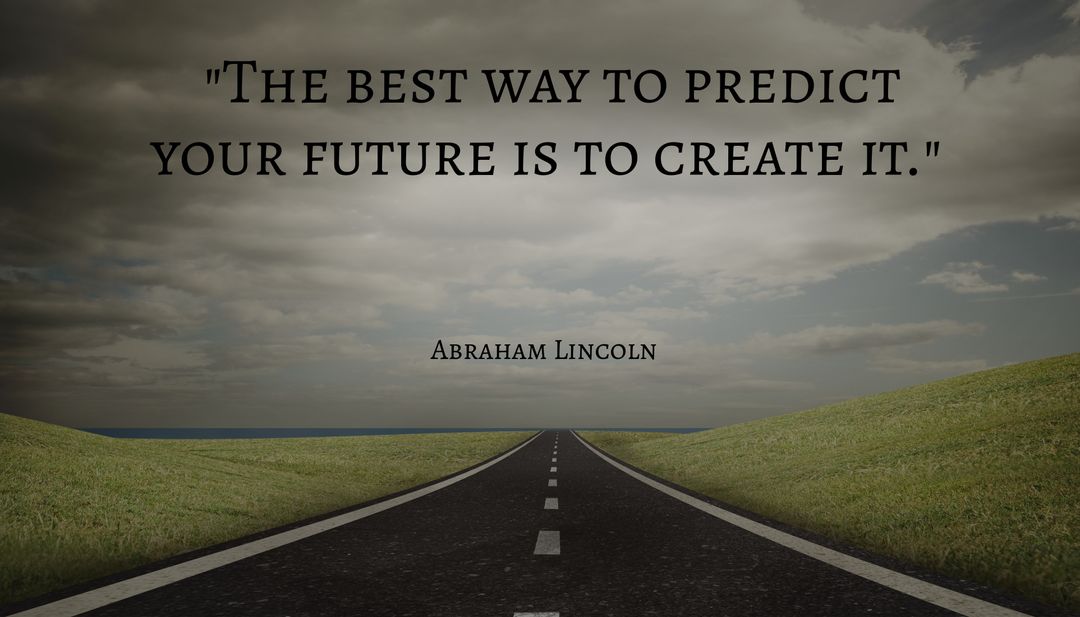 Motivational Quote Over Road And Cloudy Sky - Download Free Stock Templates Pikwizard.com