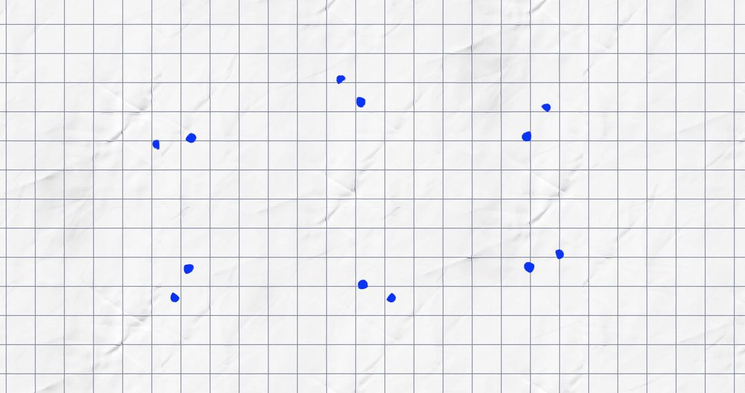 Conceptual Blue Arrows on Grid Paper Depicting Direction