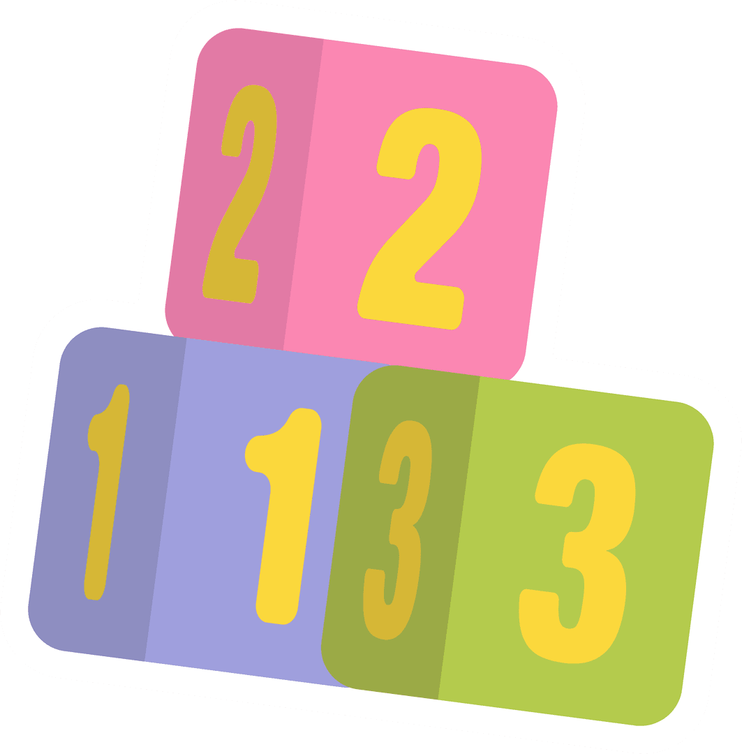 Vibrant Toys Design with Transparent Background for Educational Play