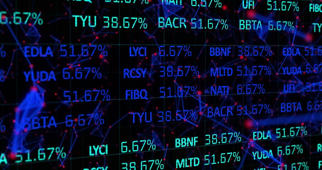 Dynamic Stock Market Data and Networking Concept