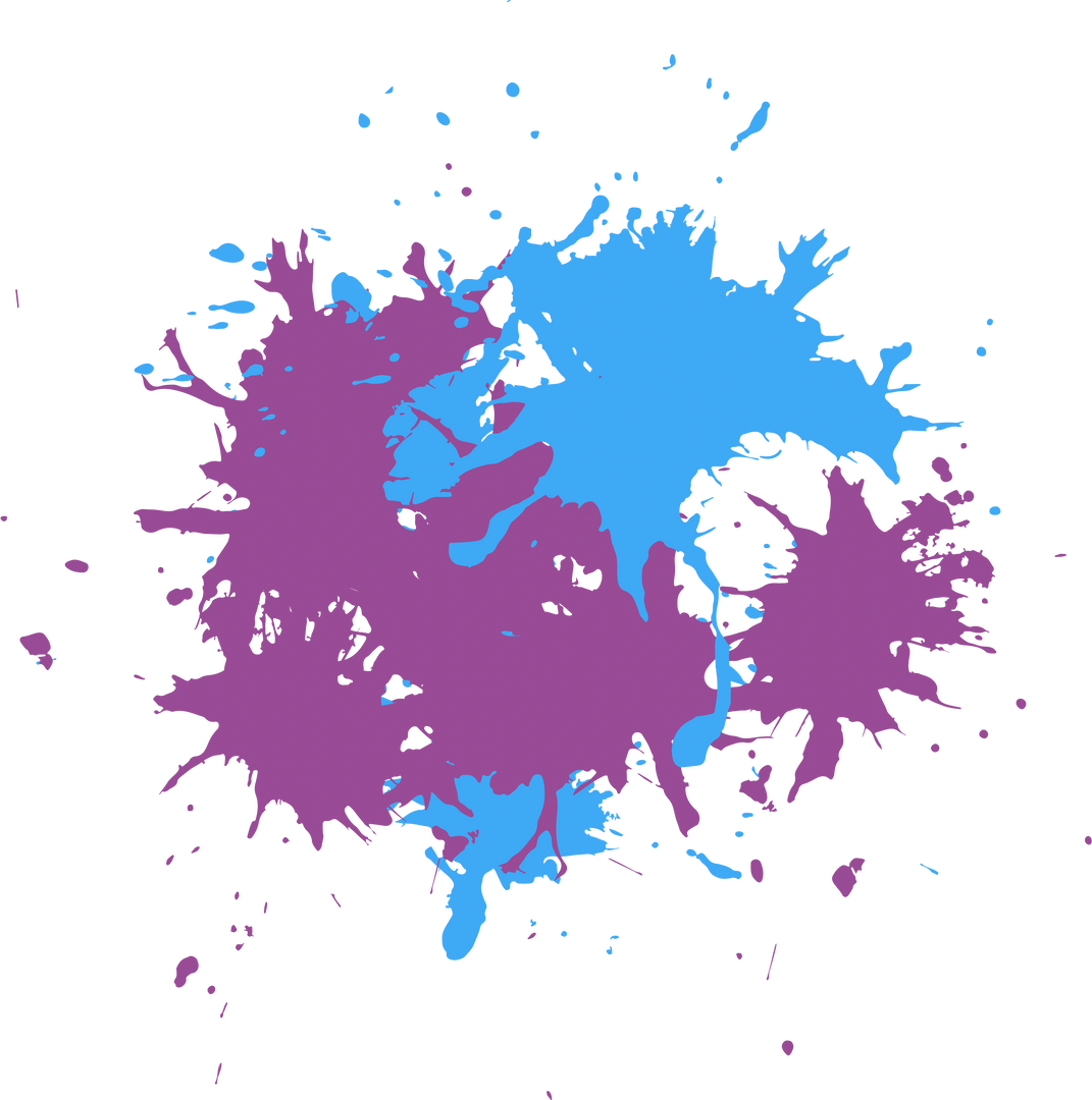 Abstract Blue and Purple Splatter on Transparent Background - Download Free Stock Images Pikwizard.com