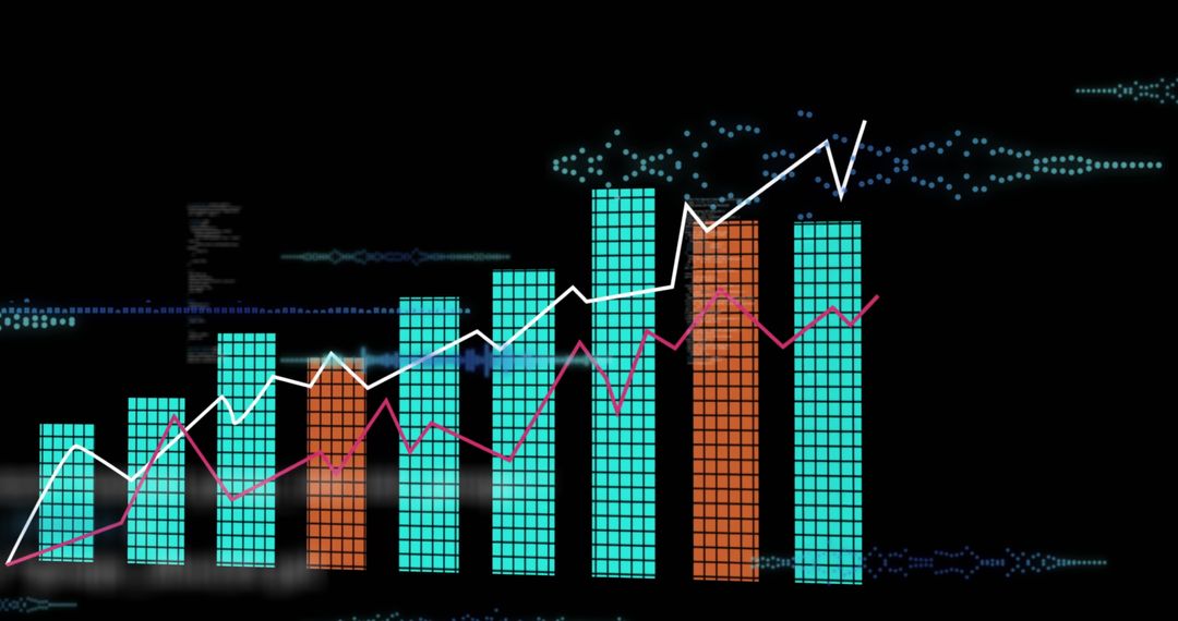 Digital Graph Illustrating Financial Data Analysis Trends