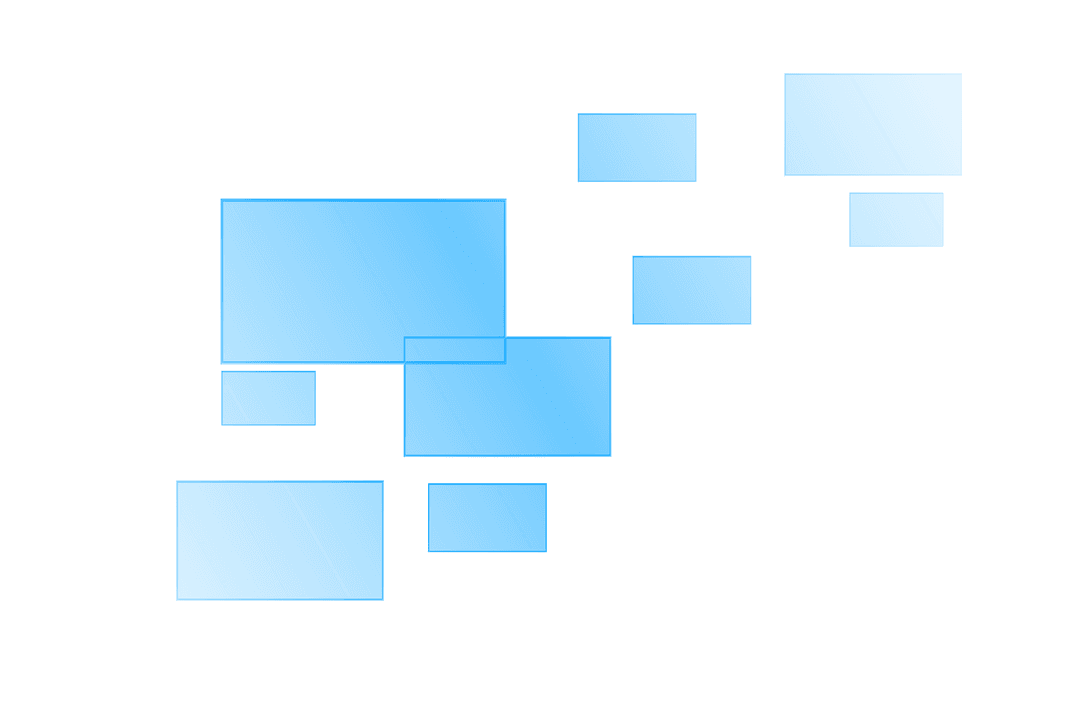 Blue Digital Schemes on Transparent Background for Tech Designs