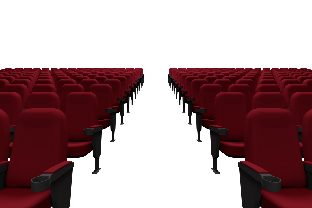 Transparent Cinema Chairs Rows on Isolated Background - Download Free Stock Images Pikwizard.com